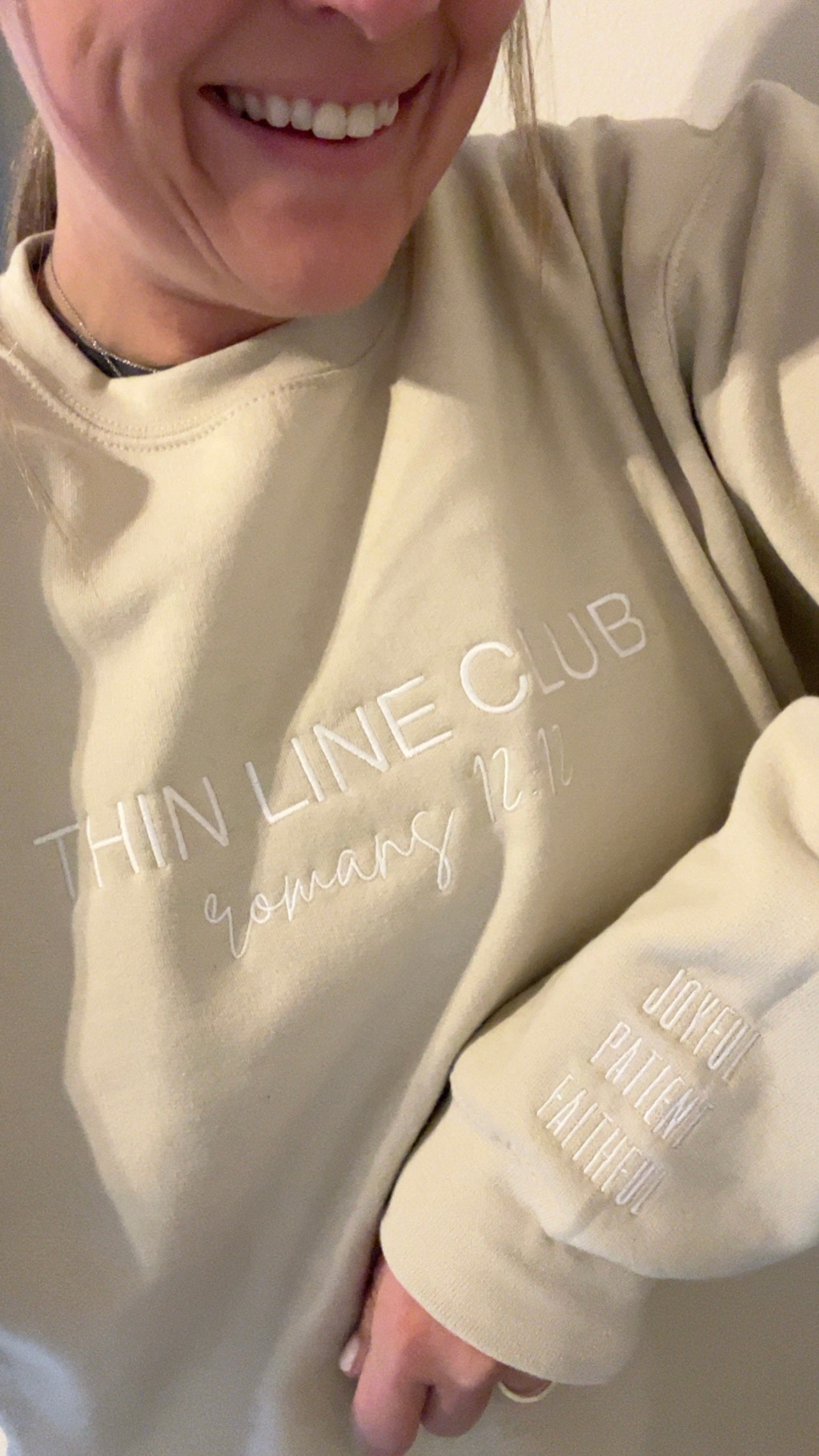 Thin Line Club Embroidered Unisex Sweatshirt