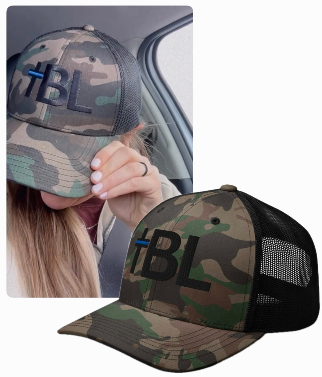 Embroidered TBL Camo Tucker Hat